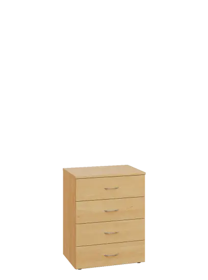 ENP 2 - 64Z kancelářská skříň, 4-zásuvková, 750x600x400, javor horský