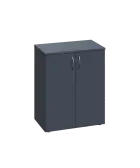 ENP 2 - 6D2 kancelářská skříň, 2-dveřová, 750x600x400, antracit