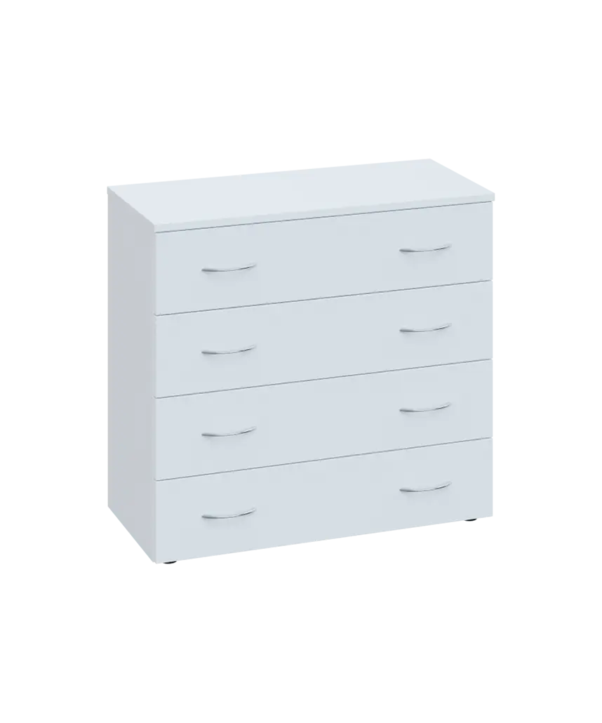 ENP 2 - 84Z kancelářská skříň, 4-zásuvková, 750x800x400, bílá