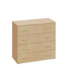 ENP 2 - 84Z kancelářská skříň, 4-zásuvková, 750x800x400, bříza irská