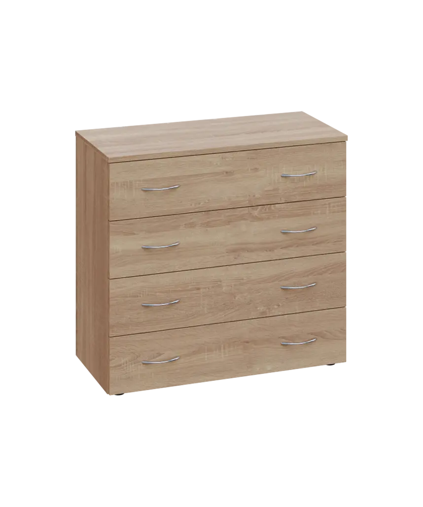 ENP 2 - 84Z kancelářská skříň, 4-zásuvková, 750x800x400, dub bardolino