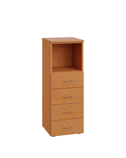 ENP 3 - 44ZN kancelářská skříň, 4-zásuvková/nika, 1100x400x400, buk Royal