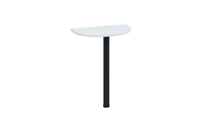 EJD 1 - 60 přístavba jednací, kovová podnož černá, síla desky 18 mm, široká 600 mm, bílá