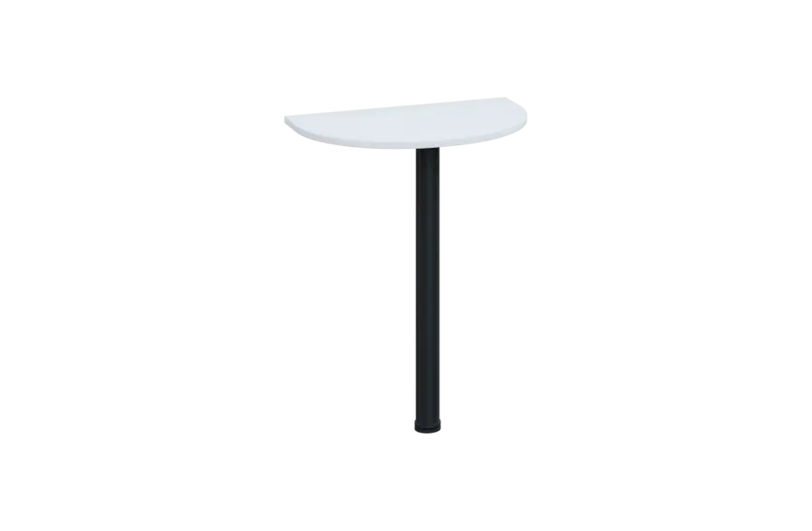 EJD 1 - 60 přístavba jednací, kovová podnož černá, síla desky 18 mm, široká 600 mm, bílá