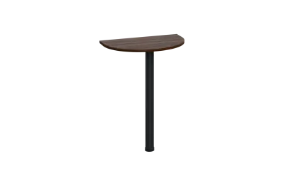 EJD 2 - 60 přístavba jednací, kovová podnož černá, síla desky 25 mm, široká 600 mm, ořech královský