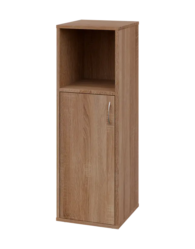 OV 3 - 4DN kancelářská skříň, 1-dveřová/nika, levá, 1100x400x400, dub bardolino