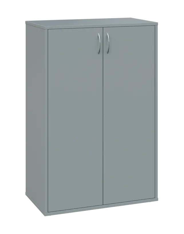 OV 3 - 8D kancelářská skříň, 2-dveřová, 1100x800x400, šedá