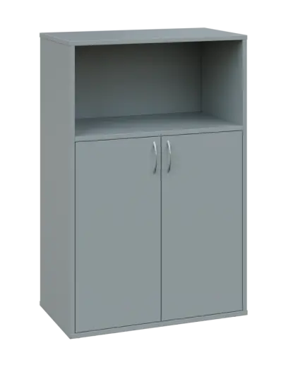 OV 3 - 8DN kancelářská skříň, 2-dveřová/nika, 1100x800x400, šedá