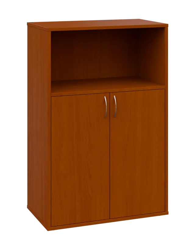 OV 3 - 8DN kancelářská skříň, 2-dveřová/nika, 1100x800x400, třešeň šumavská