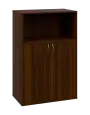 OV 3 - 8DN kancelářská skříň, 2-dveřová/nika, 1100x800x400, ořech královský