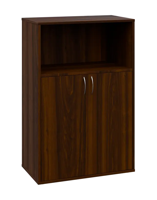 OV 3 - 8DN kancelářská skříň, 2-dveřová/nika, 1100x800x400, ořech královský