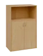 OV 3 - 8DN kancelářská skříň, 2-dveřová/nika, 1100x800x400, javor horský