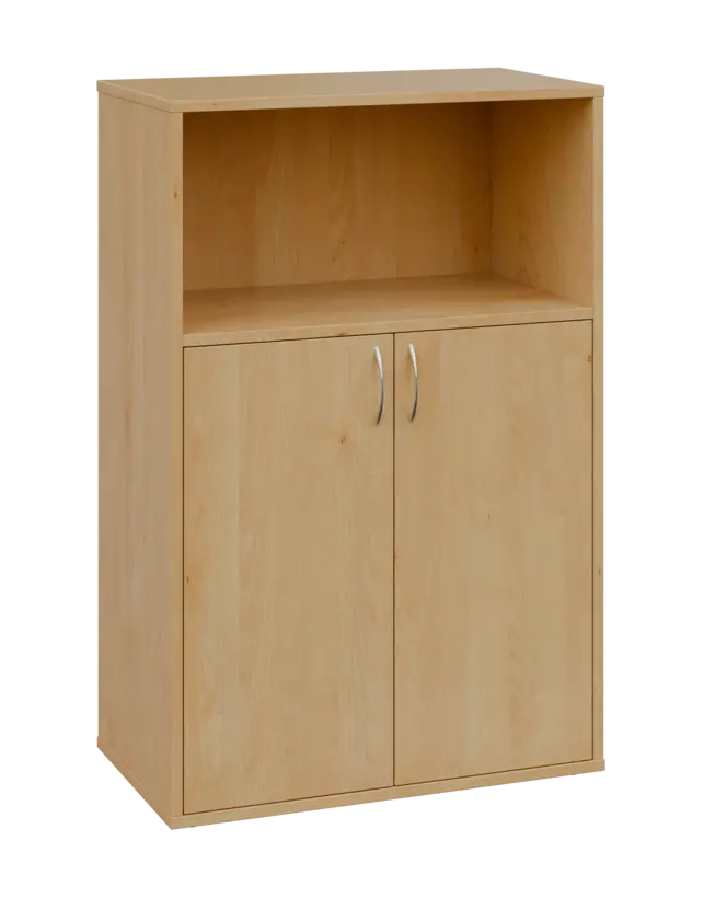 OV 3 - 8DN kancelářská skříň, 2-dveřová/nika, 1100x800x400, javor horský