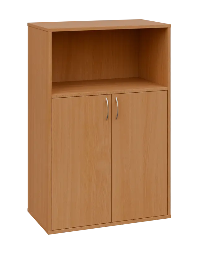 OV 3 - 8DN kancelářská skříň, 2-dveřová/nika, 1100x800x400, buk royal