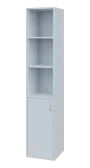OV 5 - 4DN3 kancelářská skříň, 1-dveřová/nika, levá, 1800x400x400, bílá