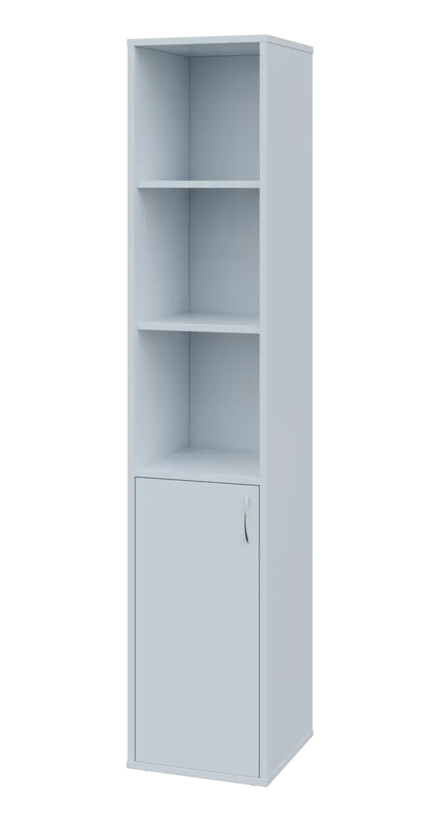 OV 5 - 4DN3 kancelářská skříň, 1-dveřová/nika, levá, 1800x400x400, bílá