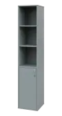 OV 5 - 4DN3 kancelářská skříň, 1-dveřová/nika, levá, 1800x400x400, šedá