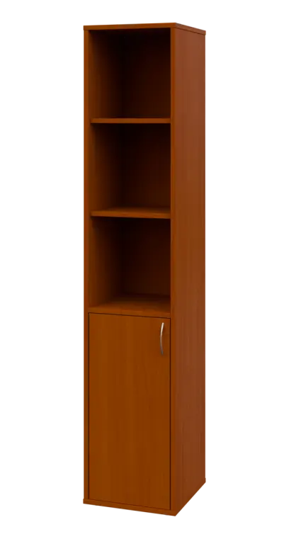 OV 5 - 4DN3 kancelářská skříň, 1-dveřová/nika, levá, 1800x400x400, třešeň šumavská