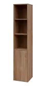OV 5 - 4DN3 kancelářská skříň, 1-dveřová/nika, levá, 1800x400x400, dub bardolino