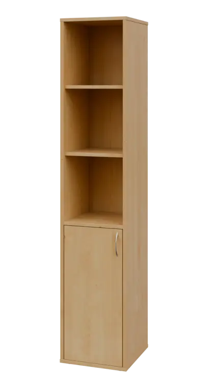 OV 5 - 4DN3 kancelářská skříň, 1-dveřová/nika, levá, 1800x400x400, javor horský