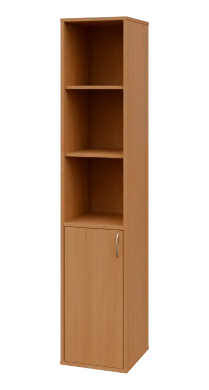 OV 5 - 4DN3 kancelářská skříň, 1-dveřová/nika, levá, 1800x400x400, buk royal