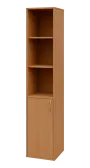 OV 5 - 4DN3 kancelářská skříň, 1-dveřová/nika, levá, 1800x400x400, buk royal