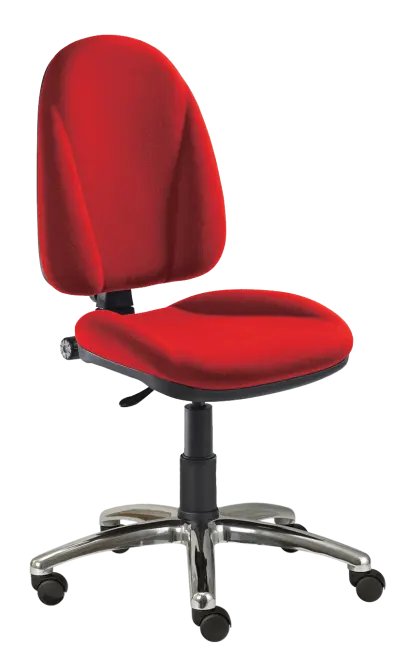 444/MEK CR židle kancelářská, Bondai, kříž chrom BONDAI BN14 (4011) - látka červená