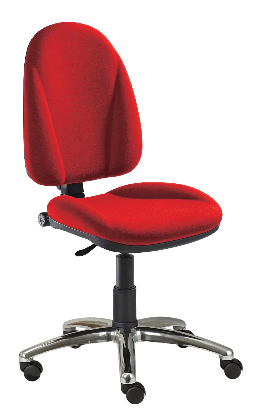 444/MEK CR židle kancelářská, Bondai, kříž chrom BONDAI BN14 (4011) - látka červená