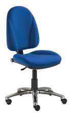 444/MEK CR židle kancelářská, Bondai, kříž chrom BONDAI BN18 (6071) - látka modrá