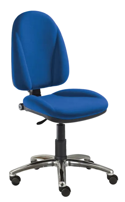 444/MEK CR židle kancelářská, Bondai, kříž chrom BONDAI BN18 (6071) - látka modrá