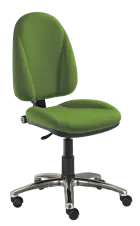 444/MEK CR židle kancelářská, Bondai, kříž chrom BONDAI BN13 (7048) - látka trávově zelená