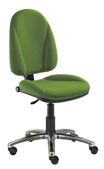 444/MEK CR židle kancelářská, Bondai, kříž chrom BONDAI BN13 (7048) - látka trávově zelená