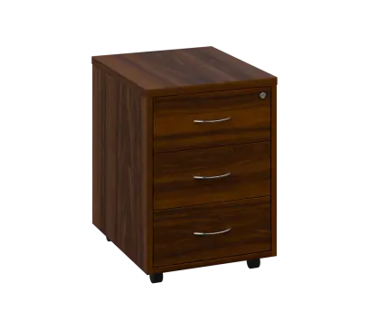 OK - V0 kontejner pojízdný, 3-zásuvkový, deska 25 mm, centrální zámek, ořech královský