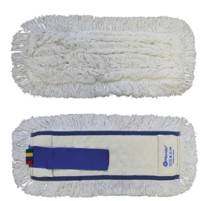 MOP - 04 mop plochý uzlíčkový s kapsami OPTIMUM, bavlna, 40 cm