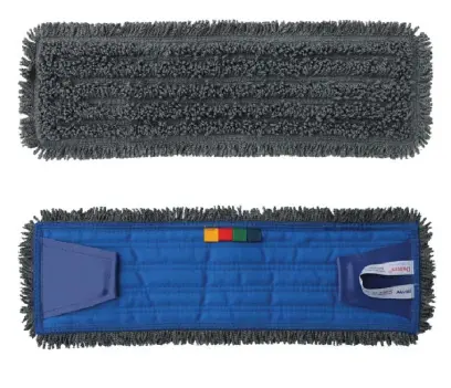 MOP - 05 mop se záložkami STANDARD, z mikrovlákna, 40 cm, šedý
