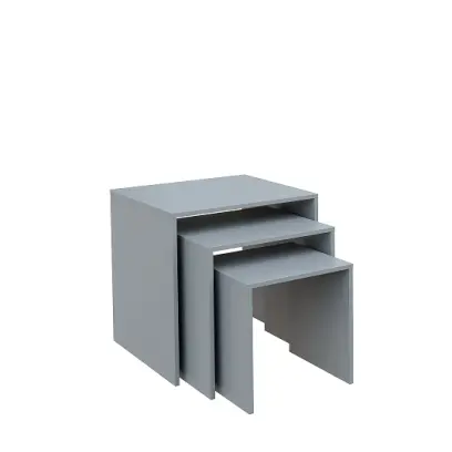 KS - 3D2 sestava 3 konferenčních stolků, tl. desky 25 mm lamino - šedá