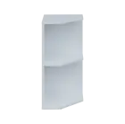 OZV 2 - 4 kancelářská skříň rohová, pravá, 750x400x400, bílá