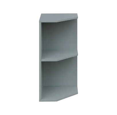 OZV 2 - 4 kancelářská skříň rohová, pravá, 750x400x400, šedá