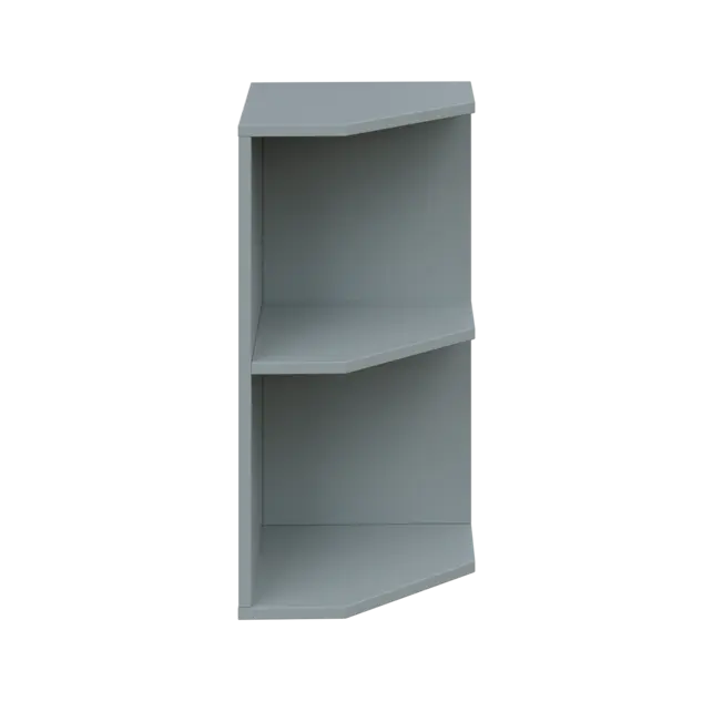 OZV 2 - 4 kancelářská skříň rohová, pravá, 750x400x400, šedá