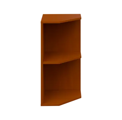 OZV 2 - 4 kancelářská skříň rohová, pravá, 750x400x400, třešeň šumavská