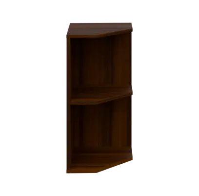 OZV 2 - 4 kancelářská skříň rohová, pravá, 750x400x400, ořech královský