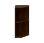OZV 2 - 4 kancelářská skříň rohová, pravá, 750x400x400, ořech královský