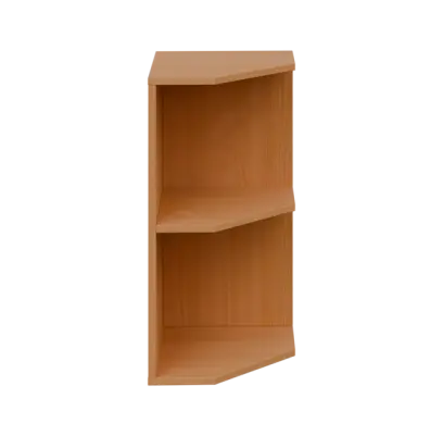 OZV 2 - 4 kancelářská skříň rohová, pravá, 750x400x400, buk royal