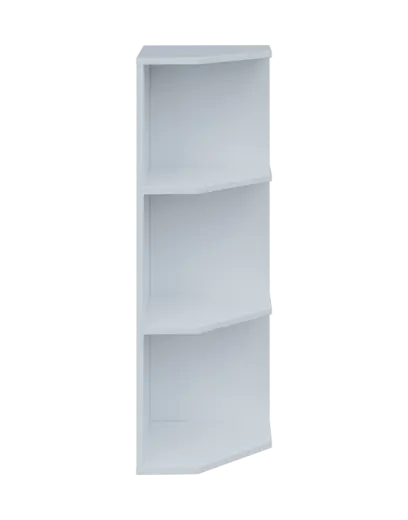 OZV 3 - 4 kancelářská skříň rohová, pravá, 1100x400x400, bílá