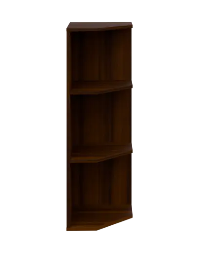 OZV 3 - 4 kancelářská skříň rohová, pravá, 1100x400x400, ořech královský