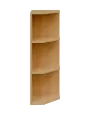 OZV 3 - 4 kancelářská skříň rohová, pravá, 1100x400x400, javor horský