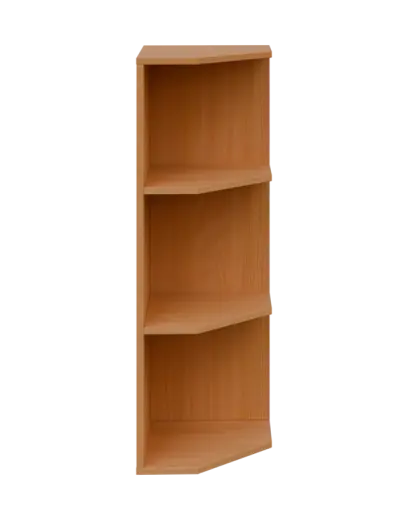 OZV 3 - 4 kancelářská skříň rohová, pravá, 1100x400x400, buk royal