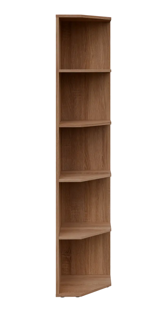 OZV 5 - 4 kancelářská skříň rohová, pravá, 1800x400x400, dub bardolino