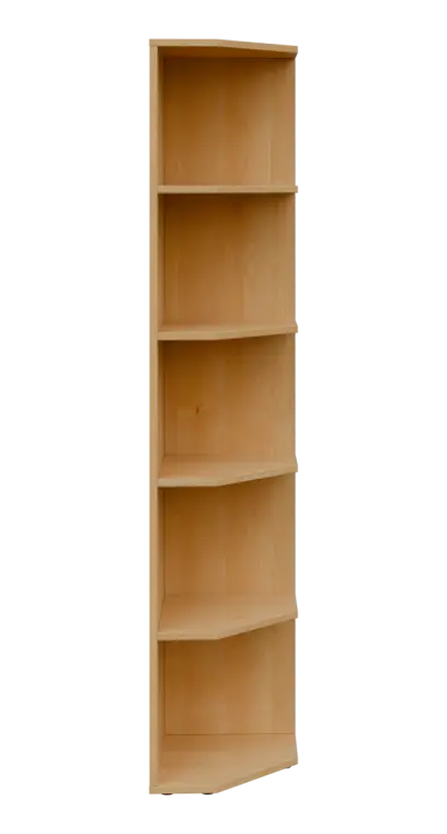 OZV 5 - 4 kancelářská skříň rohová, pravá, 1800x400x400, javor horský