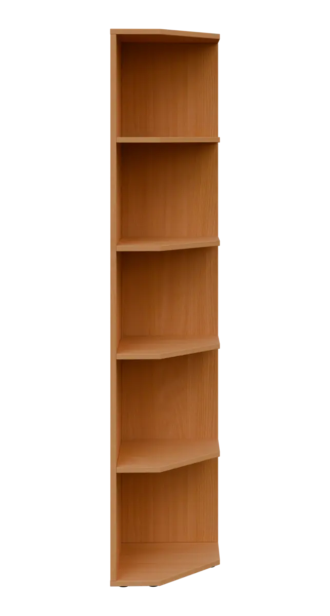 OZV 5 - 4 kancelářská skříň rohová, pravá, 1800x400x400, buk royal